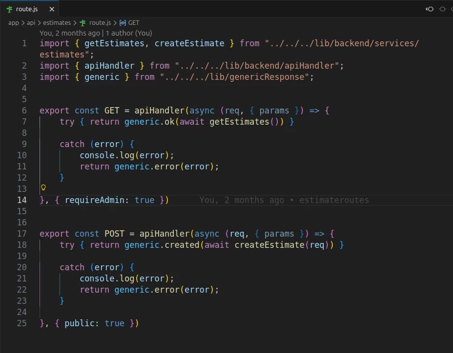 Illustration av backend och databasanrop via API